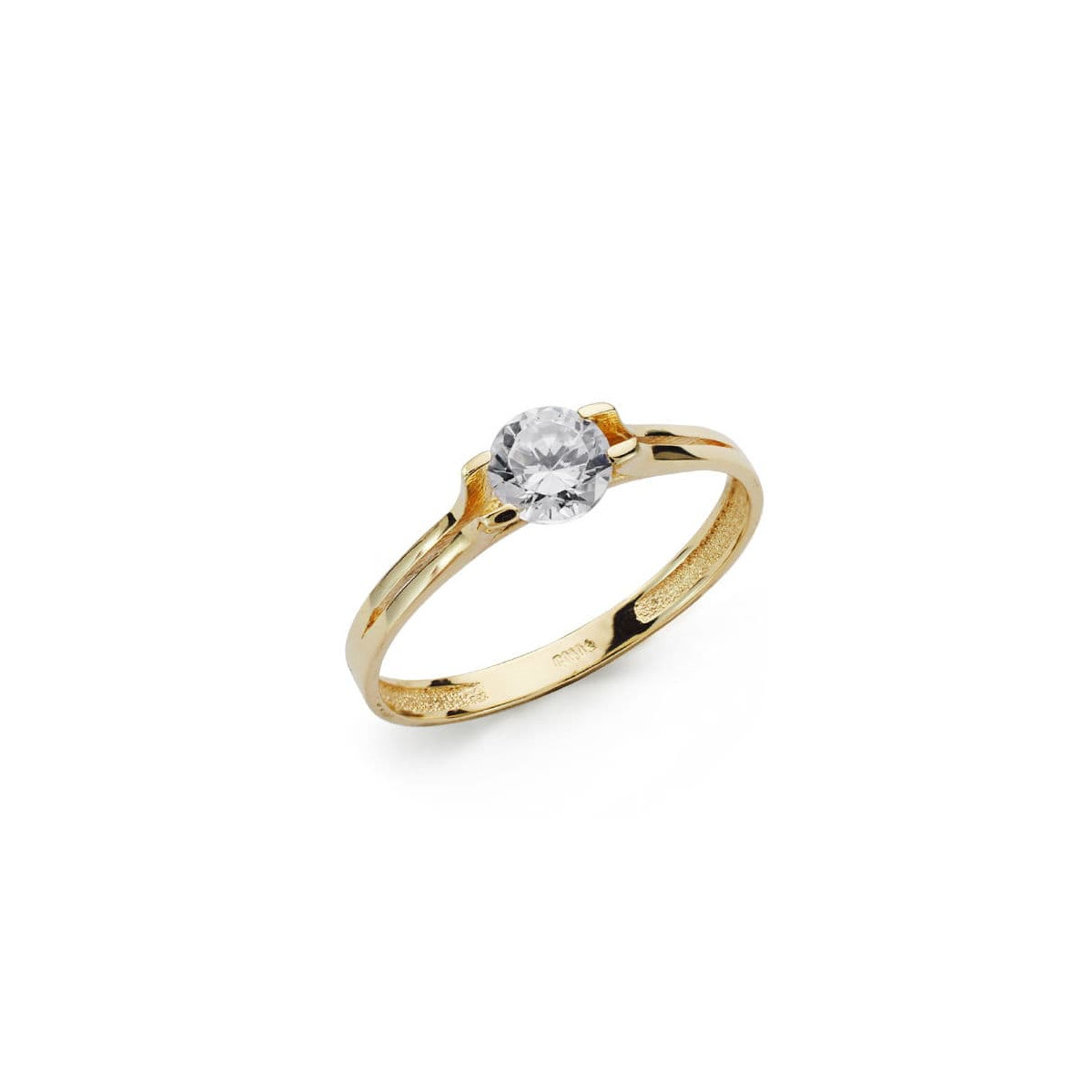 18K SOLITARIO ORO AMARILLO CIRCONITA