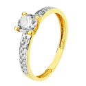 18K SOLITARIO ORO BICOLOR CIRCONITA 5 MM 18K SOLITARIO ORO BICOLOR CIRCONITA 5 MM