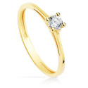 18K SOLITARIO ORO AMARILLO CIRCONITA 3.5 MM 18K SOLITARIO ORO AMARILLO CIRCONITA 3.5 MM