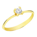 18K SOLITARIO ORO AMARILLO CON CIRCONITA 3,5 MM. 18K SOLITARIO ORO AMARILLO CON CIRCONITA 3,5 MM.
