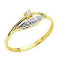 18K SORTIJA ORO BICOLOR CON CIRCONITAS 18K SORTIJA ORO BICOLOR CON CIRCONITAS