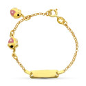 18K ESCLAVA ORO AMARILLO ELEFANTES. 13CM