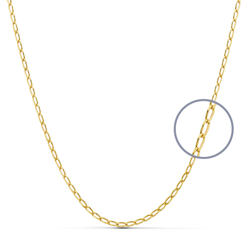 9K CADENA ORO AMARILLO BILBAO MACIZA. ANCHO: 1,2 MM. LARGO: 45 CM