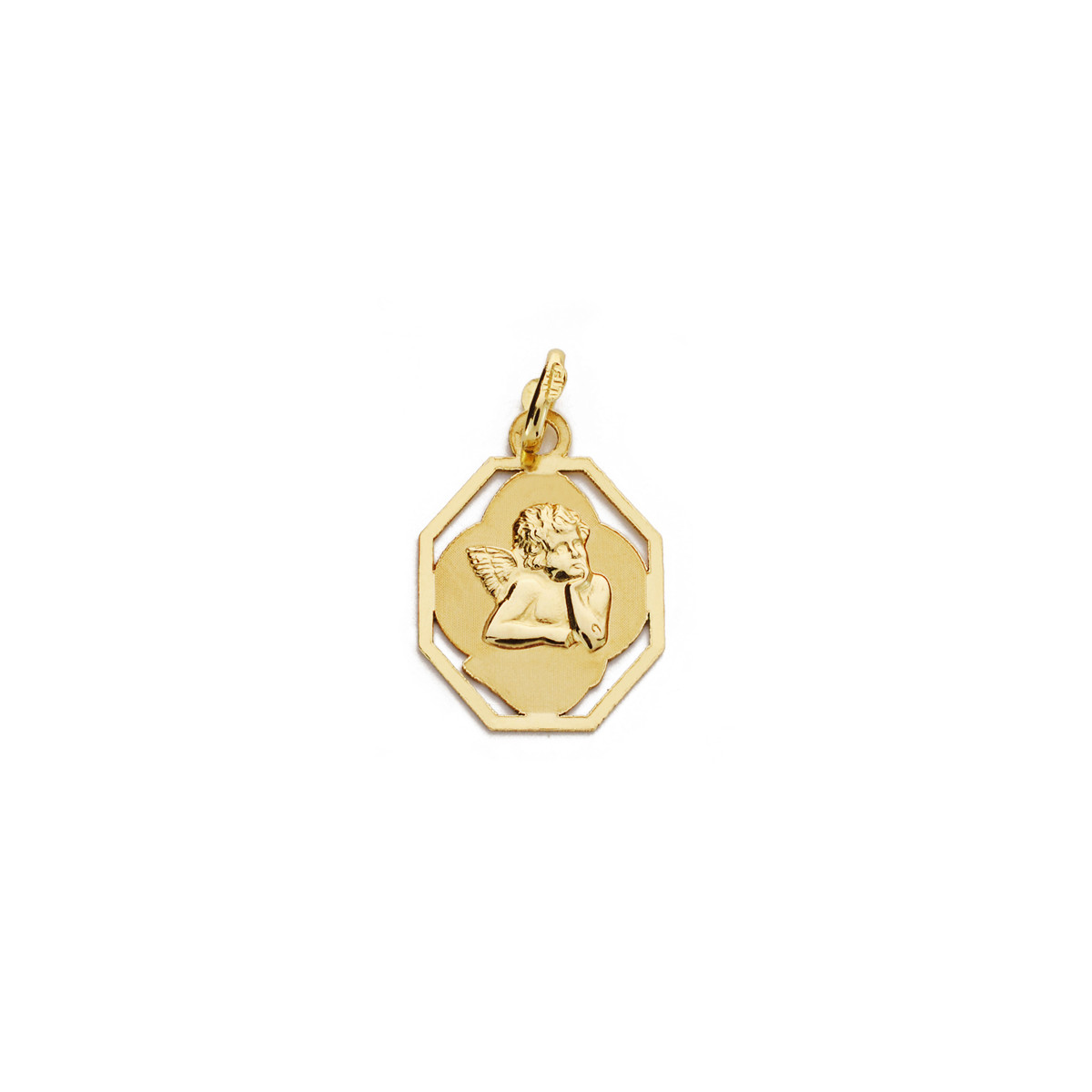 9K MEDALLA ORO AMARILLO ANGEL 9K 18X12 MM