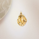 9K MEDALLA ORO AMARILLO ESPERANZA DE TRIANA SILUETA TALLADA 28X20 MM