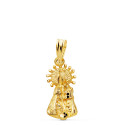 9K MEDALLA SILUETA ORO AMARILLO VIRGEN DE LOS DESAMPARADOS 17X9 MM