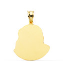 9K CRISTO SANTO ROSTRO ORO AMARILLO 27X22 MM