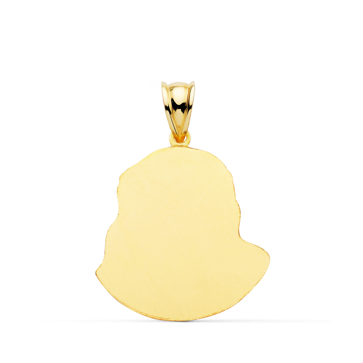 9K CRISTO SANTO ROSTRO ORO AMARILLO 27X22 MM