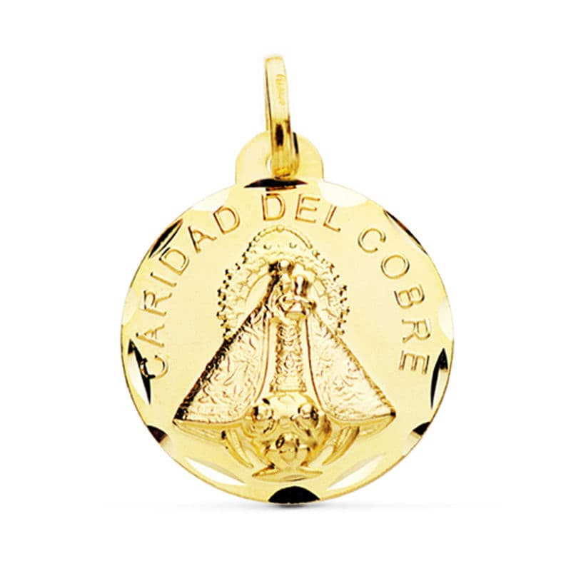 9K VIRGEN CARIDAD DEL COBRE 24 MM  3.25 GRS