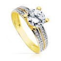 18K SOLITARIO 7 MM ORO BICOLOR CIRCONITAS 18K SOLITARIO 7 MM ORO BICOLOR CIRCONITAS