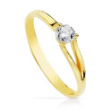 18K SOLITARIO ORO AMARILLO CON CIRCONITA DE 4 MM 18K SOLITARIO ORO AMARILLO CON CIRCONITA DE 4 MM