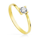 18K SOLITARIO ORO AMARILLO 4 GARRAS CON CIRCONITA 4 MM 18K SOLITARIO ORO AMARILLO 4 GARRAS CON CIRCONITA 4 MM