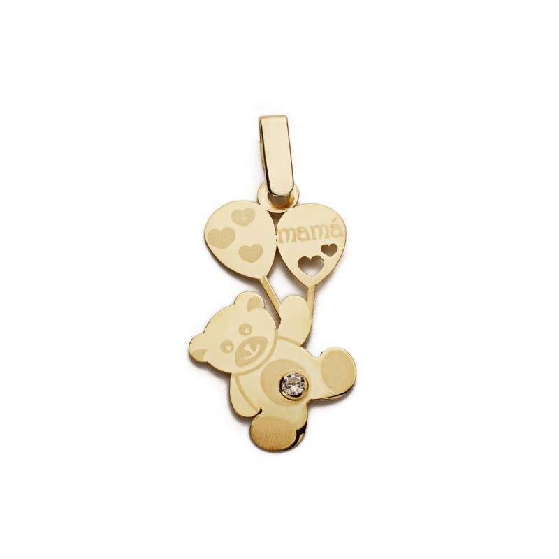9K COLGANTE ORO AMARILLO MADRE. 23X13 MM