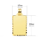 9K PLACA CHAPA ORO AMARILLO LISA ALTO BRILLO TALLADA 24X14 MM 9K PLACA CHAPA ORO AMARILLO LISA ALTO BRILLO TALLADA 24X14 MM
