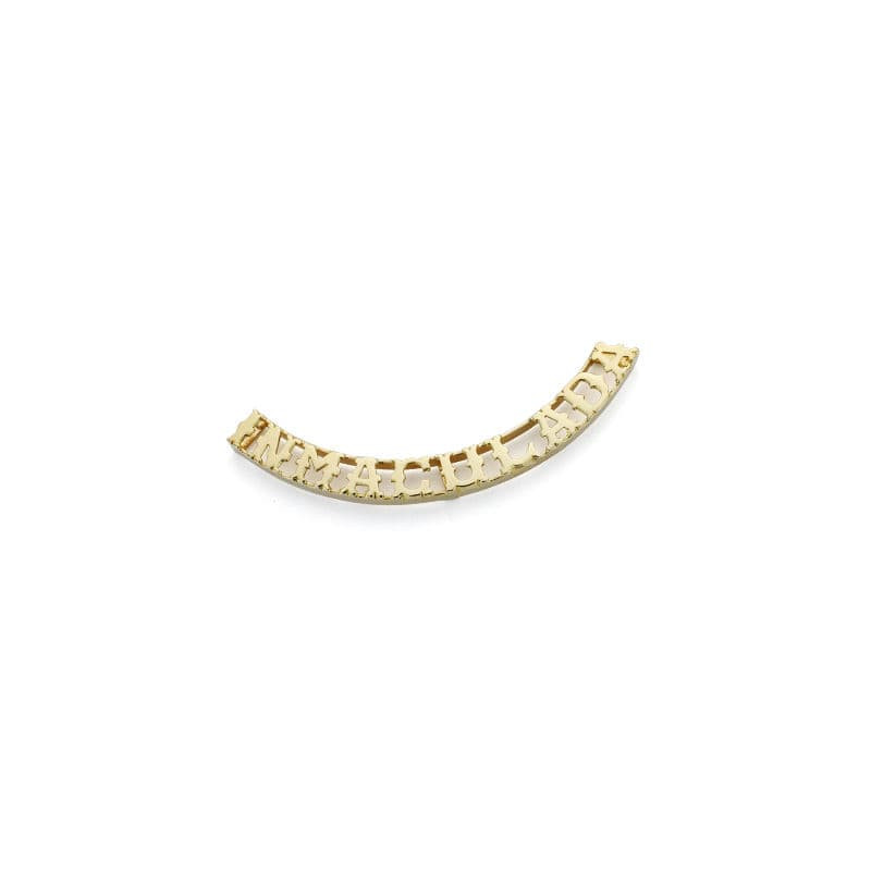 18K COLGANTE NOMBRE PERSONALIZADO ORO AMARILLO 10 LETRAS