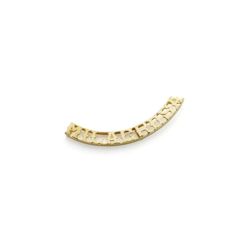 18K COLGANTE NOMBRE PERSONALIZADO 9 ORO AMARILLO LETRAS.