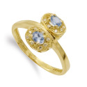 18K SORTIJA ORO AMARILLO PIEDRAS OVALES Y CIRCONITA ANCHO 13X9 MM 18K SORTIJA ORO AMARILLO PIEDRAS OVALES Y CIRCONITA ANCHO 13X9 MM