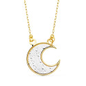18K GARGANTILLA BICOLOR LUNA 14X14 MM 18K GARGANTILLA BICOLOR LUNA 14X14 MM