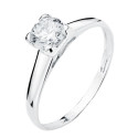 18K SOLITARIO ORO BLANCO CIRCONITA 6 MM