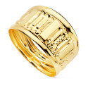 18K SORTIJA ORO AMARILLO TALLADA EN BRILLO. ANCHO 10 MM 18K SORTIJA ORO AMARILLO TALLADA EN BRILLO. ANCHO 10 MM
