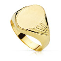 18K SELLO ORO AMARILLO HUECO CABALLERO OVAL. ZONA GRABADO: 15X11 MM 18K SELLO ORO AMARILLO HUECO CABALLERO OVAL. ZONA GRABADO: 15X11 MM
