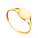18K SELLO ORO AMARILLO FORMA REDONDA. ZONA GRABADO: 8 MM