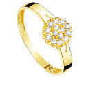 18K SORTIJA ORO AMARILLO CUAJO CON CIRCONITA 7X7 MM ANCHO CUERPO 2,5 MM 18K SORTIJA ORO AMARILLO CUAJO CON CIRCONITA 7X7 MM ANCHO CUERPO 2,5 MM