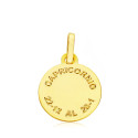 18K HOROSCOPO ORO AMARILLO CAPRICORNIO 13 MM 18K HOROSCOPO ORO AMARILLO CAPRICORNIO 13 MM