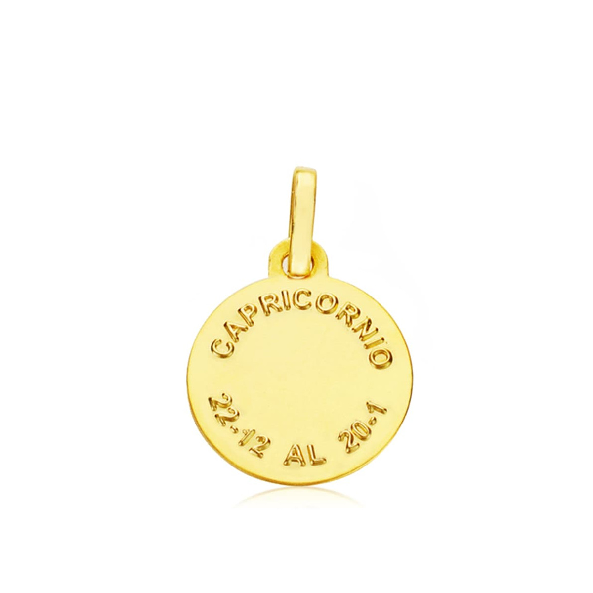 18K HOROSCOPO ORO AMARILLO CAPRICORNIO 13 MM
