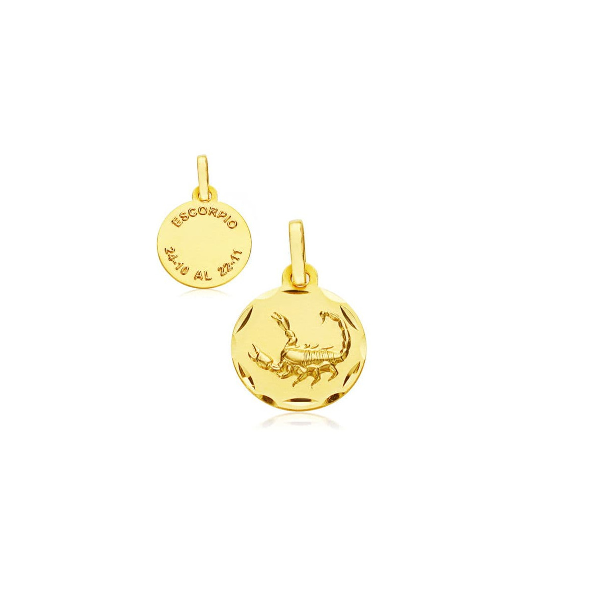 18K HOROSCOPO ORO AMARILLO ESCORPIO 13 MM