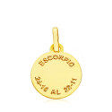 18K HOROSCOPO ORO AMARILLO ESCORPIO 13 MM 18K HOROSCOPO ORO AMARILLO ESCORPIO 13 MM