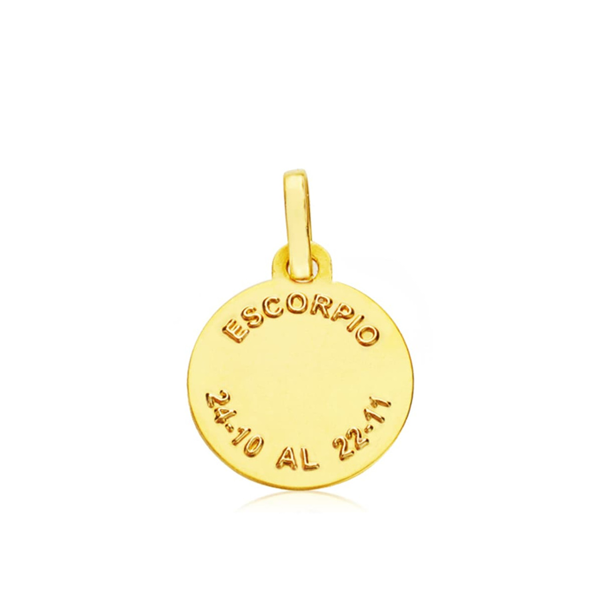 18K HOROSCOPO ORO AMARILLO ESCORPIO 13 MM