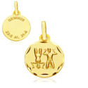 18K HOROSCOPO ORO AMARILLO GEMINIS 13 MM 18K HOROSCOPO ORO AMARILLO GEMINIS 13 MM