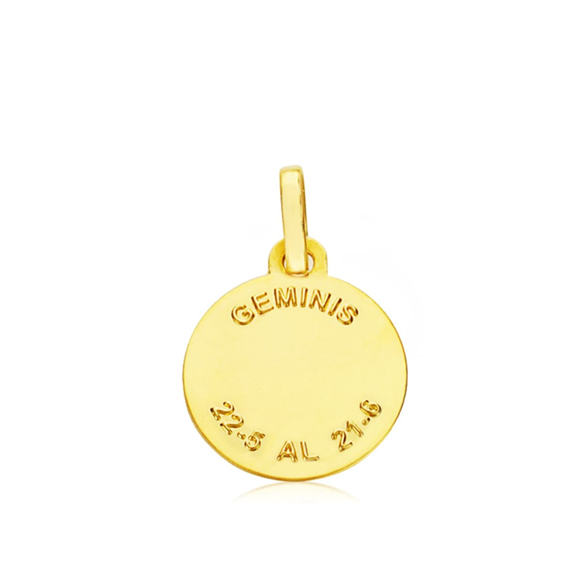 18K HOROSCOPO ORO AMARILLO GEMINIS 13 MM