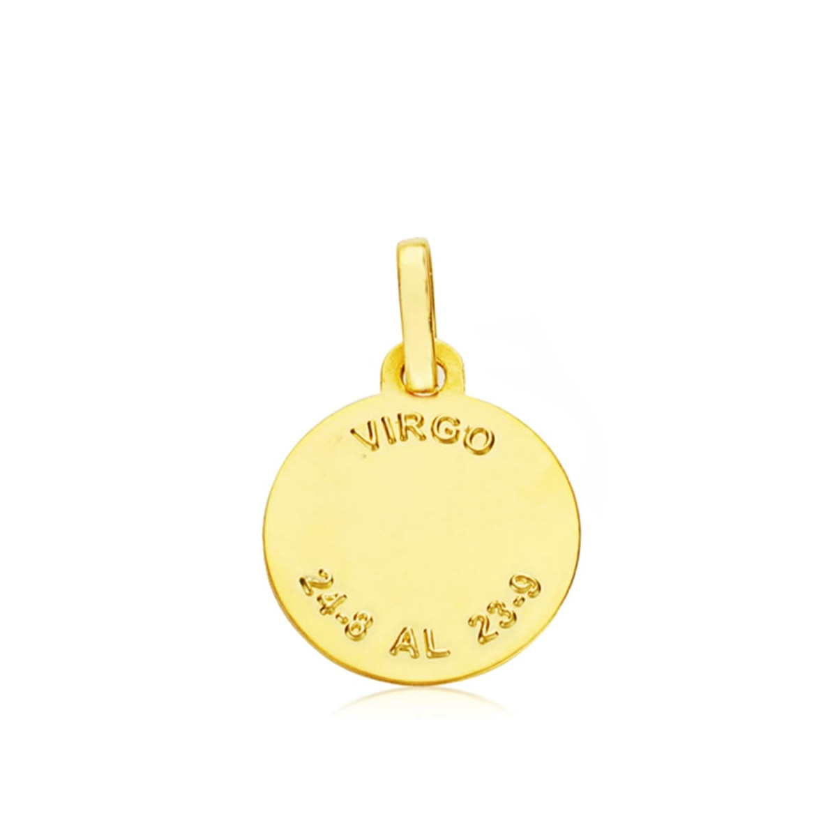 18K HOROSCOPO ORO AMARILLO VIRGO 13 MM