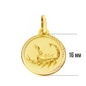 18K PLACA HOROSCOPO ORO AMARILLO ESCORPIO 16 MM 18K PLACA HOROSCOPO ORO AMARILLO ESCORPIO 16 MM
