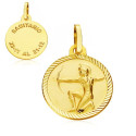 18K PLACA HOROSCOPO ORO AMARILLO SAGITARIO 16 MM 18K PLACA HOROSCOPO ORO AMARILLO SAGITARIO 16 MM