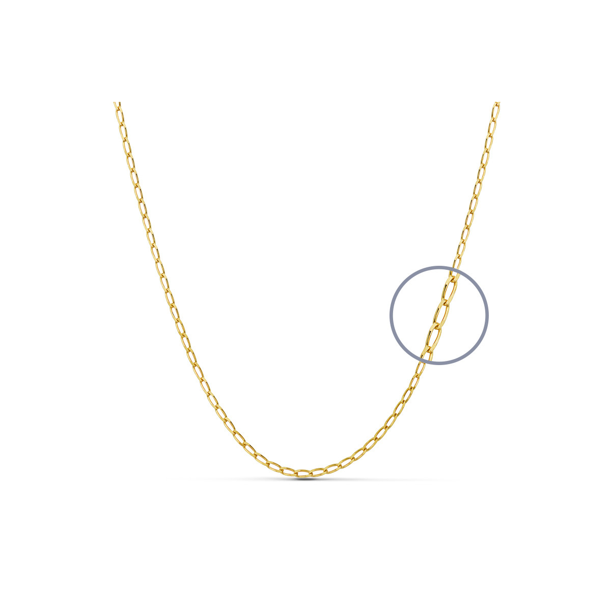 9K CADENA ORO AMARILLO BILBAO MACIZA. ANCHO: 1,2 MM. LARGO: 45 CM