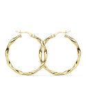 18K AROS ORO AMARILLO BRILLO RETORCIDOS 30X2.5 MM
