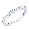18K ALIANZA O ANILLO ORO BLANCO 11 DIAMANTES DE LABORATORIO 0,150 QTS. VS2-G 18K ALIANZA O ANILLO ORO BLANCO 11 DIAMANTES DE LABORATORIO 0,150 QTS. VS2-G