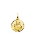 18K MEDALLA ORO AMARILLO CRISTO SAGRADO CORAZON DE JESUS HELICE CALADA 16 MM 18K MEDALLA ORO AMARILLO CRISTO SAGRADO CORAZON DE JESUS HELICE CALADA 16 MM