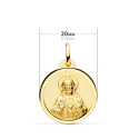 18K ESCAPULARIO ORO AMARILLO VIRGEN DEL CARMEN CORAZON JESUS BISEL 20 MM 18K ESCAPULARIO ORO AMARILLO VIRGEN DEL CARMEN CORAZON JESUS BISEL 20 MM
