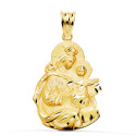 18K MEDALLA ORO AMARILLO VIRGEN DEL CARMEN SILUETA TALLADA 24X19 MM 18K MEDALLA ORO AMARILLO VIRGEN DEL CARMEN SILUETA TALLADA 24X19 MM