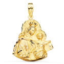 18K MEDALLA ORO AMARILLO VIRGEN DEL CARMEN SILUETA TALLADA 25X23 MM 18K MEDALLA ORO AMARILLO VIRGEN DEL CARMEN SILUETA TALLADA 25X23 MM