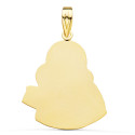 18K MEDALLA ORO AMARILLO VIRGEN DEL CARMEN SILUETA TALLADA 25X23 MM 18K MEDALLA ORO AMARILLO VIRGEN DEL CARMEN SILUETA TALLADA 25X23 MM