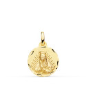 18K MEDALLA ORO AMARILLO VIRGEN DE GUADALUPE TALLADA 16 MM