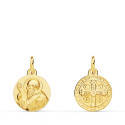 18K ESCAPULARIO ORO AMARILLO SAN BENITO 12 MM 18K ESCAPULARIO ORO AMARILLO SAN BENITO 12 MM