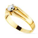 18K SOLITARIO ORO AMARILLO CABALLERO CIRCONITA 5 MM ANCHO CUERPO 6.5 MM 18K SOLITARIO ORO AMARILLO CABALLERO CIRCONITA 5 MM ANCHO CUERPO 6.5 MM