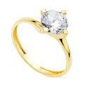 18K SOLITARIO ORO AMARILLO 4 GARRAS CON CIRCONITA DE 7 MM 18K SOLITARIO ORO AMARILLO 4 GARRAS CON CIRCONITA DE 7 MM