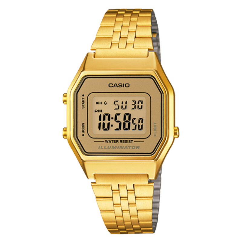 RELOJ CASIO UNISEX DORADO LA680WEGA-9ER